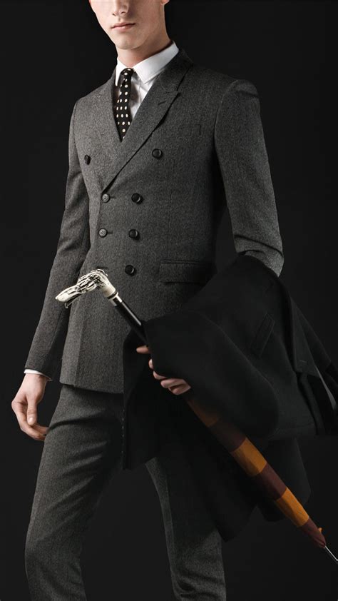 burberry skinny fit double breasted herringbone jacket|Burberry cashmere jacket.